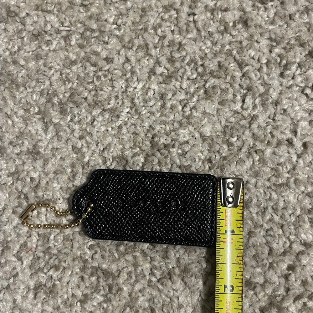 Coach Black and Cream Leather Keychain Set - Picture 9 of 10